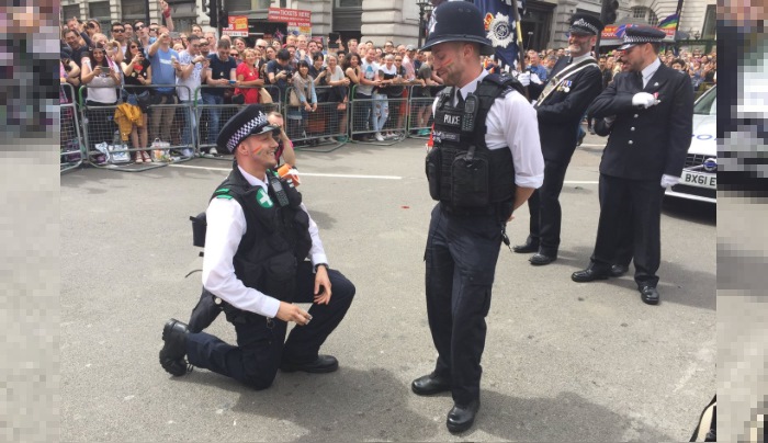 Pride romantique pour les policiers gay