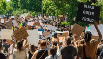 Manifestation de Black Lives Matter à Charlottesville, Virginie, le 30 mai dernier. Photo: Jake Vanaman (CC BY-SA 4.0)
