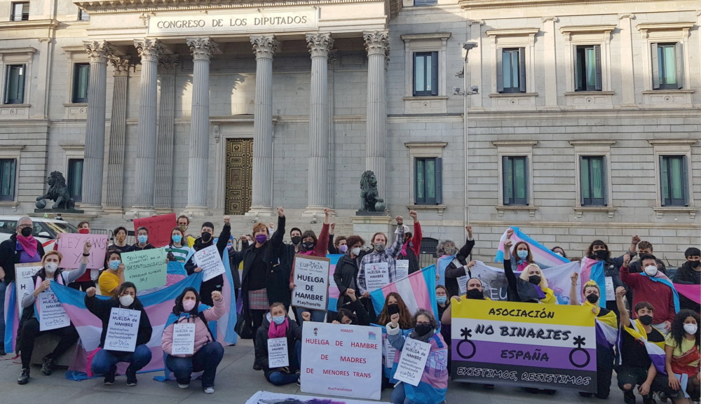 Manifestation trans Madrid Euforia