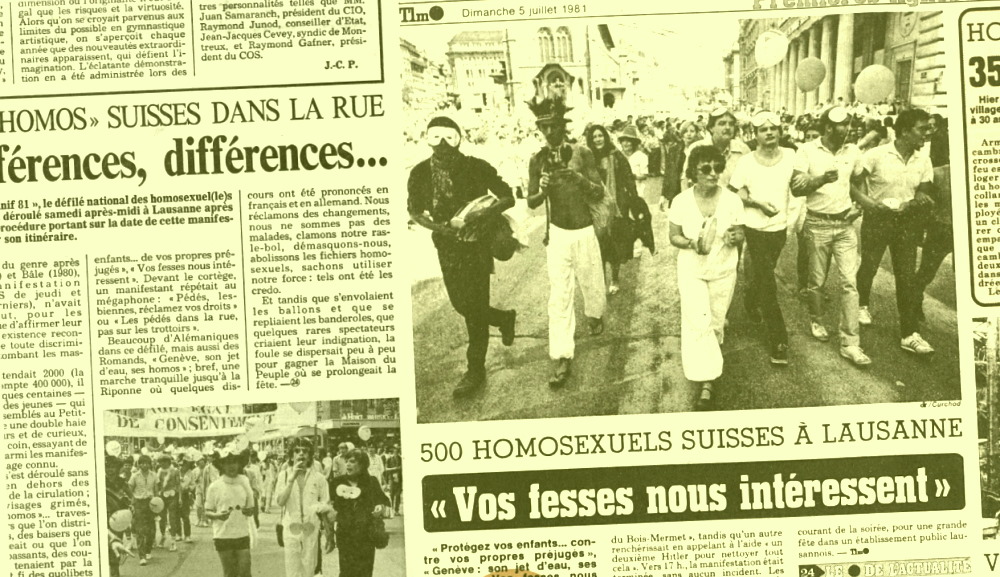 Le jour où «les pédés et lesbiennes ont regardé Lausanne les yeux dans les yeux»