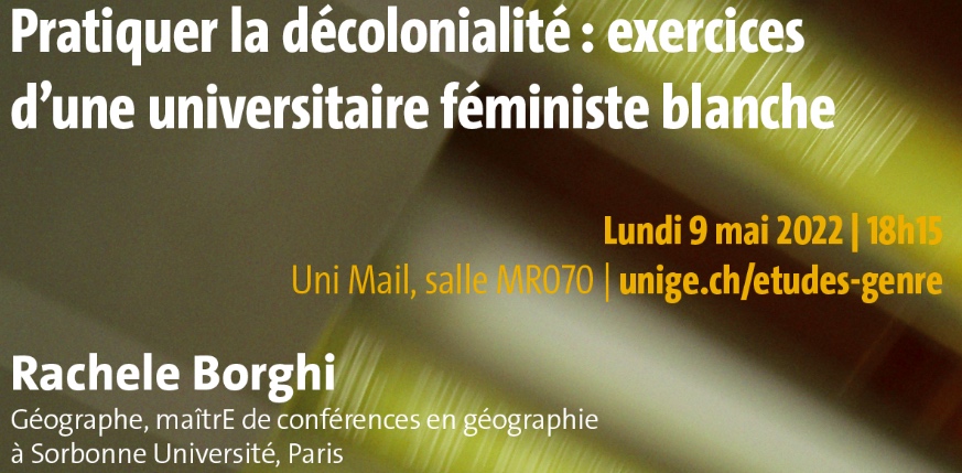 Pratiquer la décolonialité: exercices d’une universitaire féministe blanche