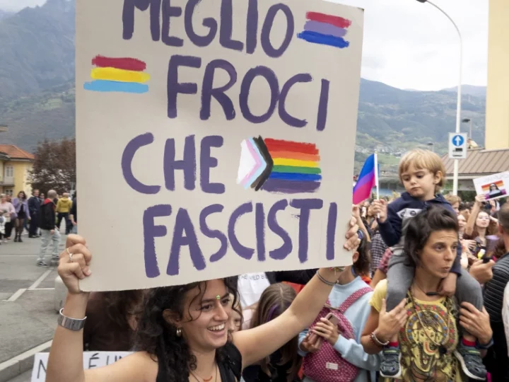 Pride 2022 à Aoste, Italie