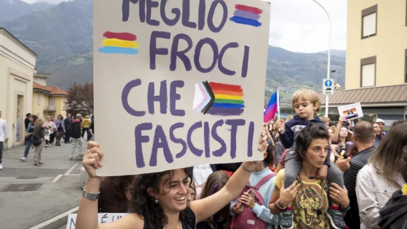 Pride 2022 à Aoste, Italie