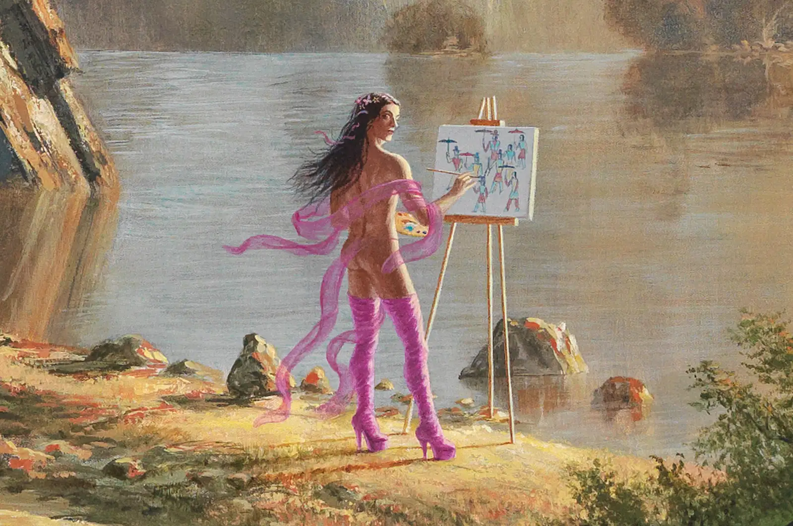 Kent Monkman (1965-), Un dimanche au parc, 2010. Collection Belinda Stronach. © and image courtesy Kent Monkman