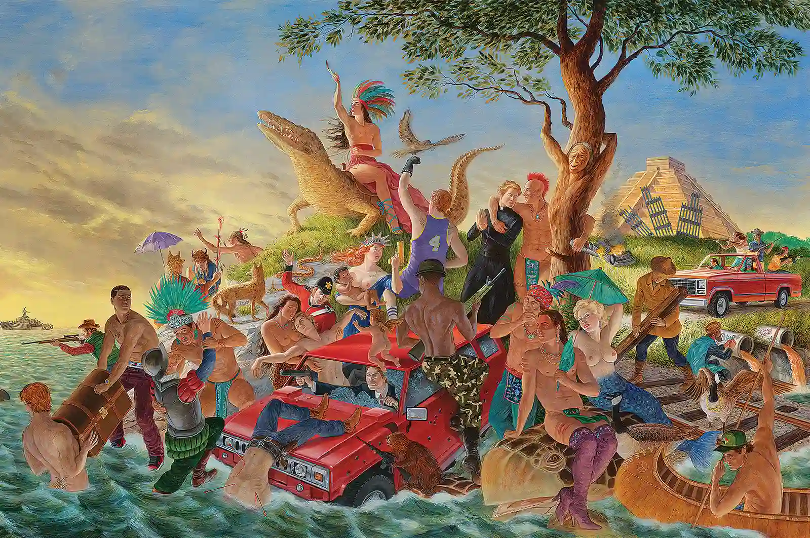 Kent Monkman (1965-), Miss Amérique, 2012. MBAM, don de Jacques et Céline Lamarre. © et avec l’aimable concours de Kent Monkman